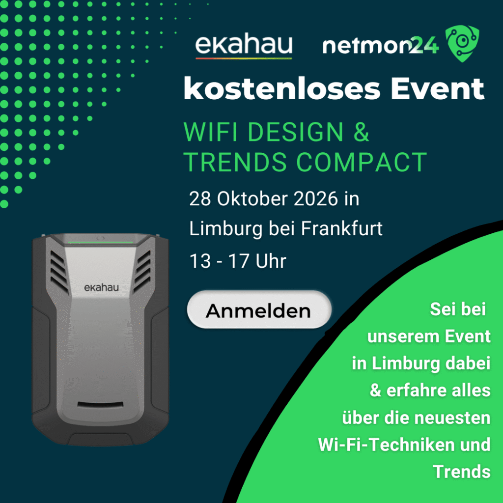 WiFi Design & Trends Compact 2026 von Ekahau und netmon24 am 28. Oktober in Limburg